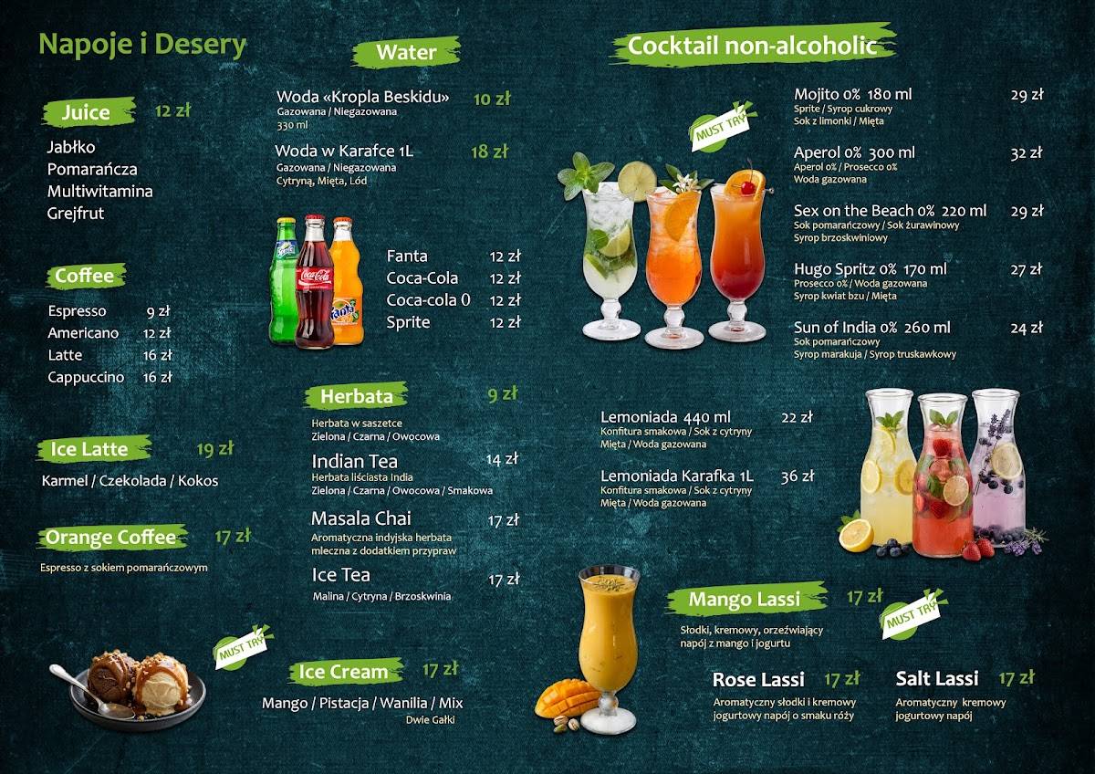Indian Taste Shisha & Cocktails LOUNGE ZONE меню