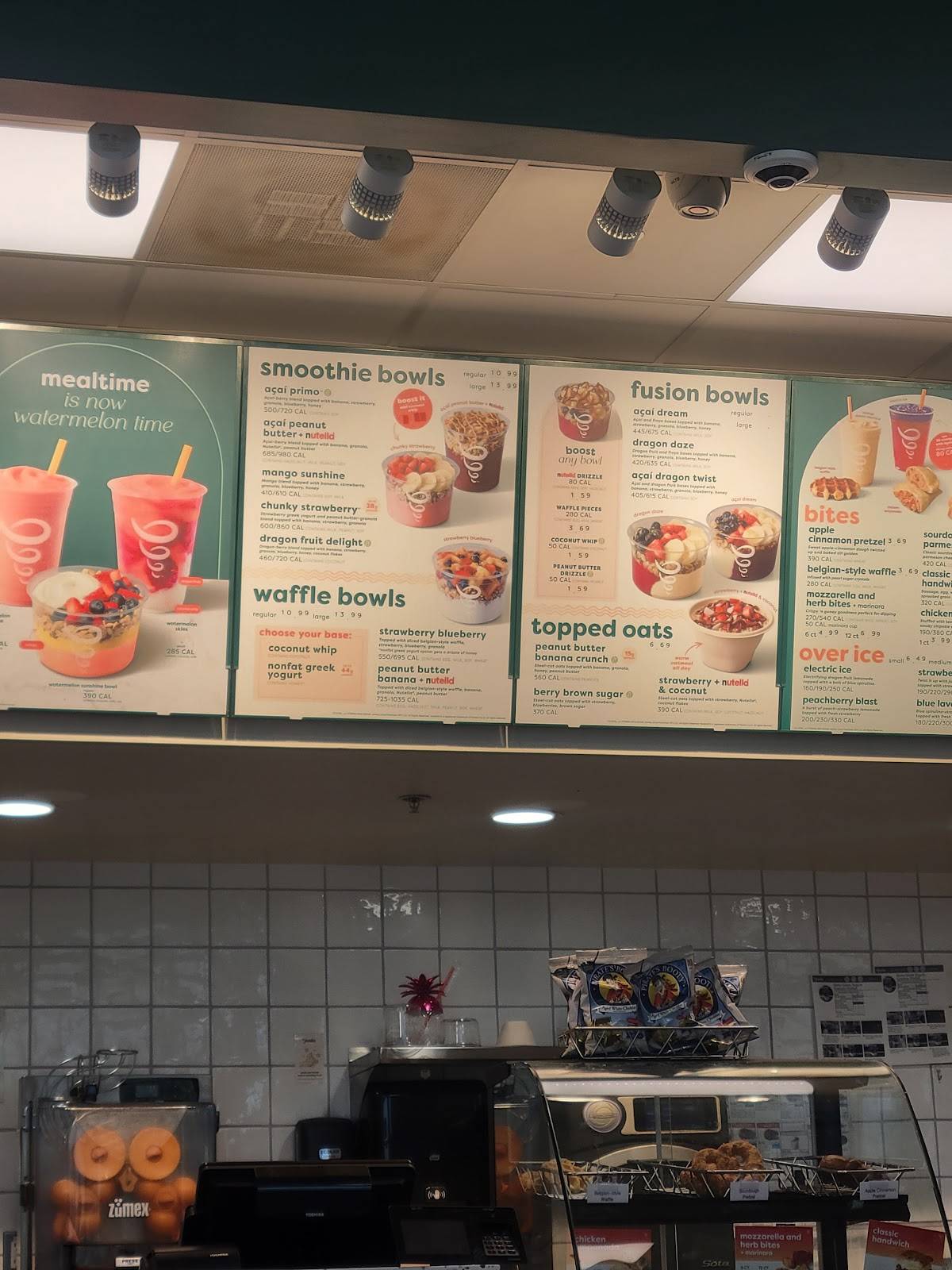 Jamba Juice меню