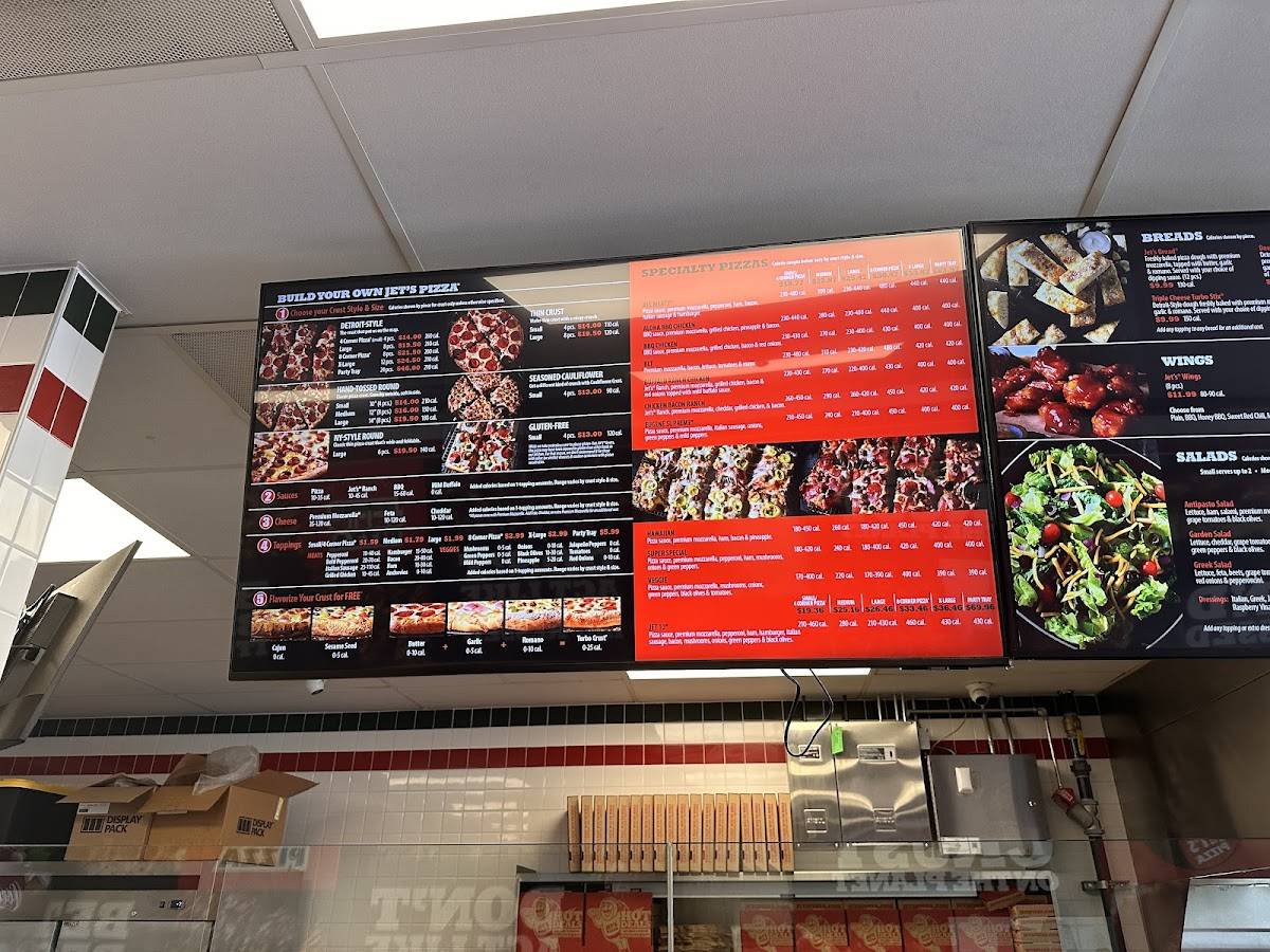 Jet's Pizza меню