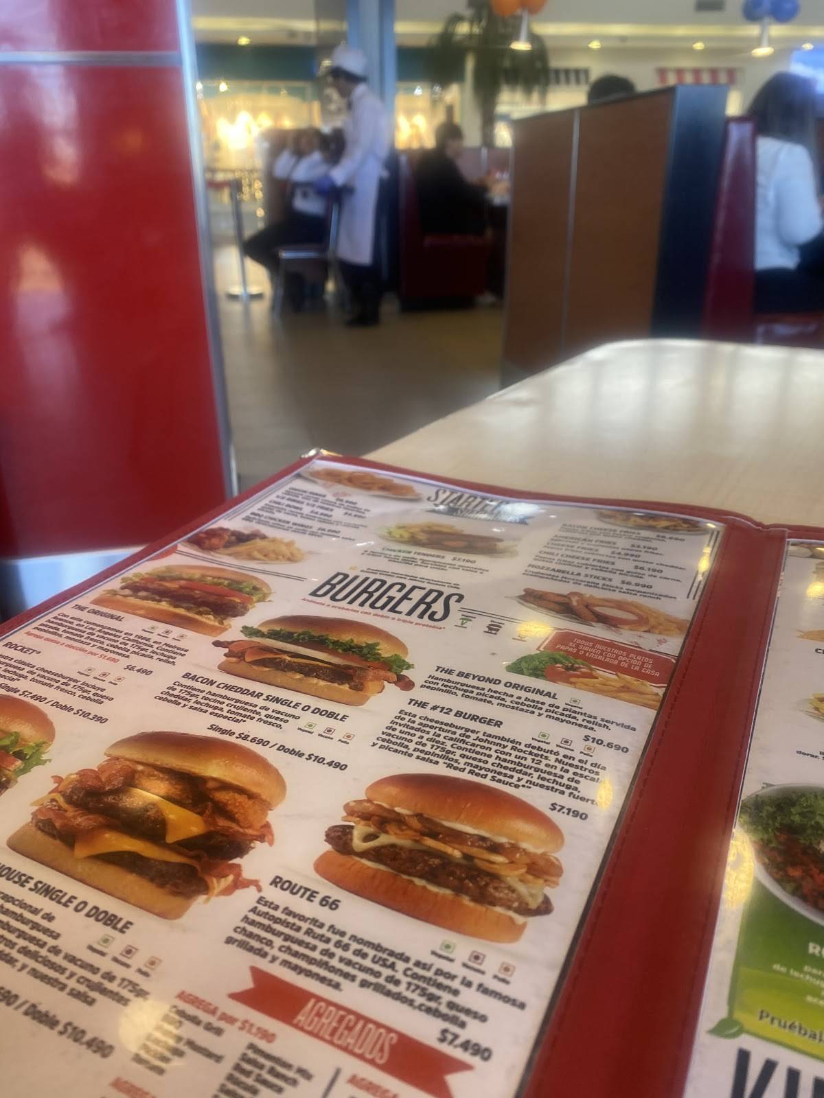Johnny Rockets меню