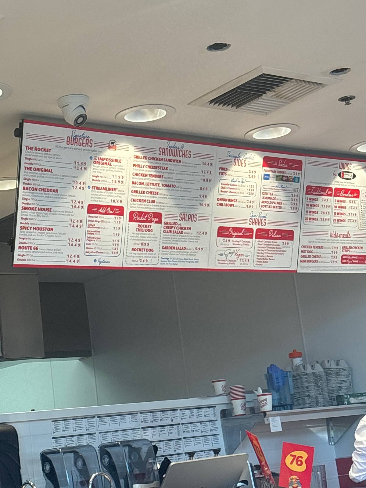 Johnny Rockets меню
