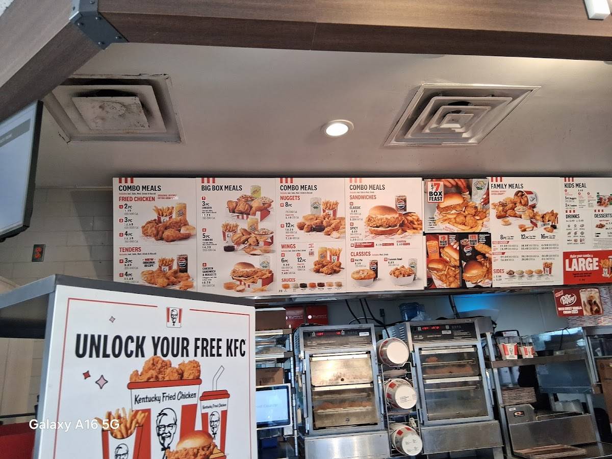 KFC меню