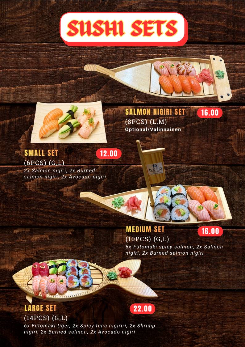Kado Sushi меню