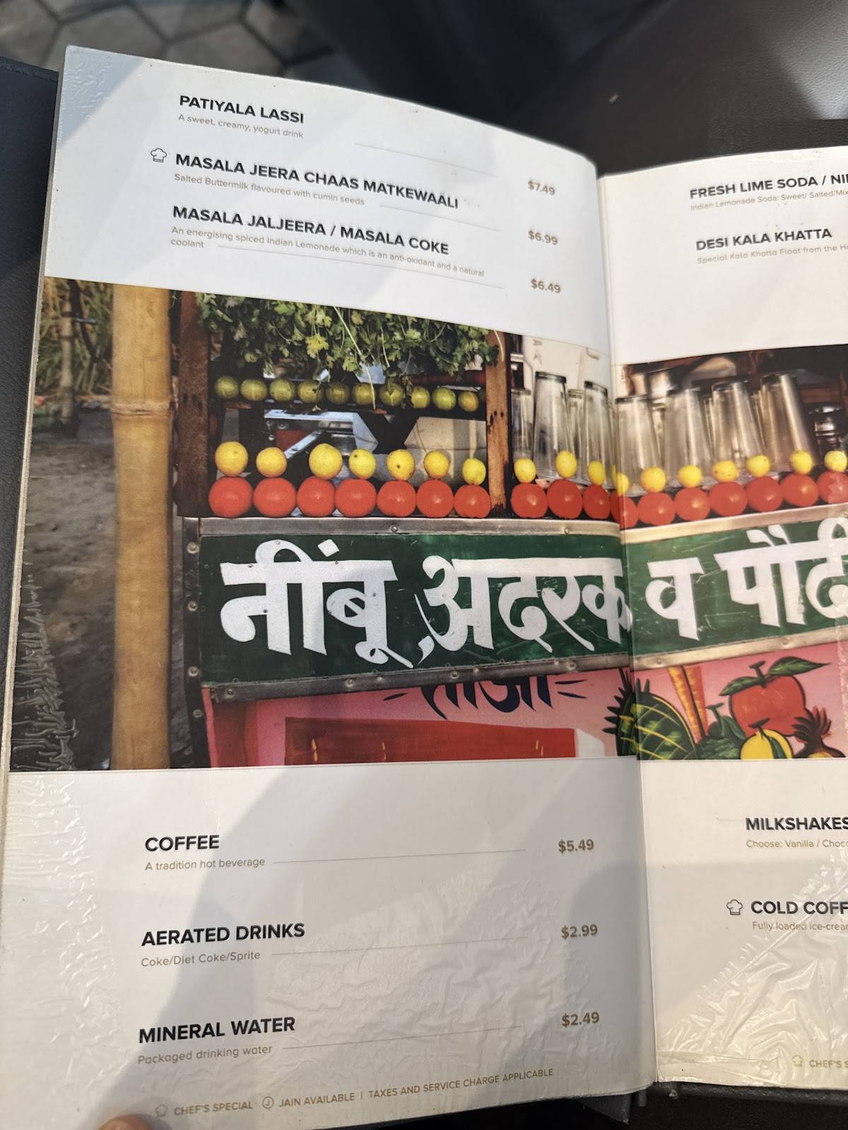 Kailash Parbat меню