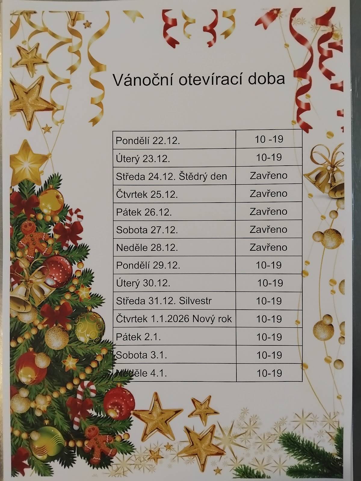 Kavárna Špičajda меню