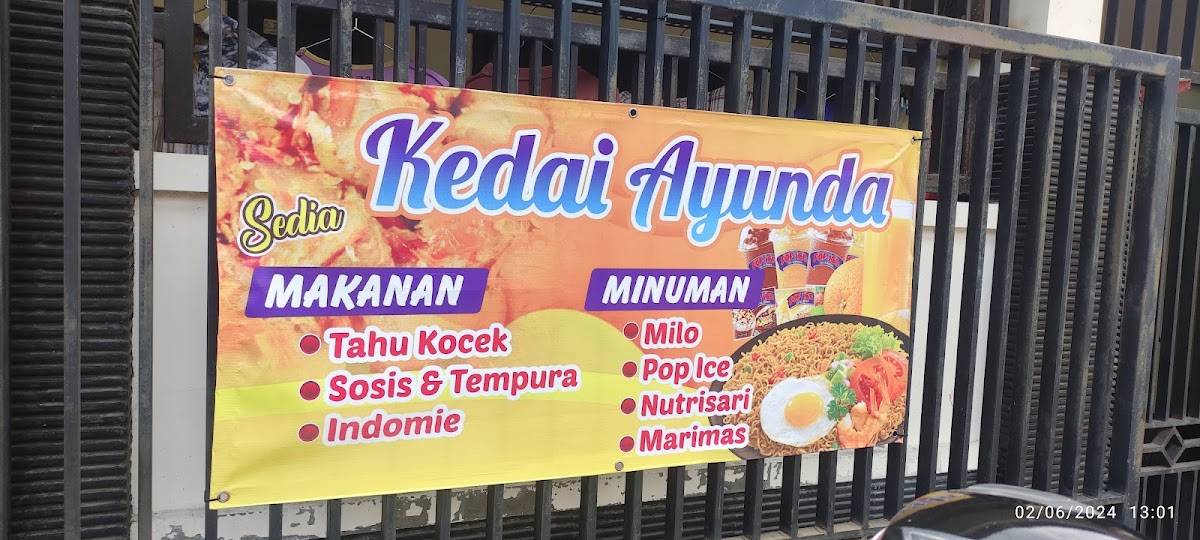 Kedai Ayunda меню
