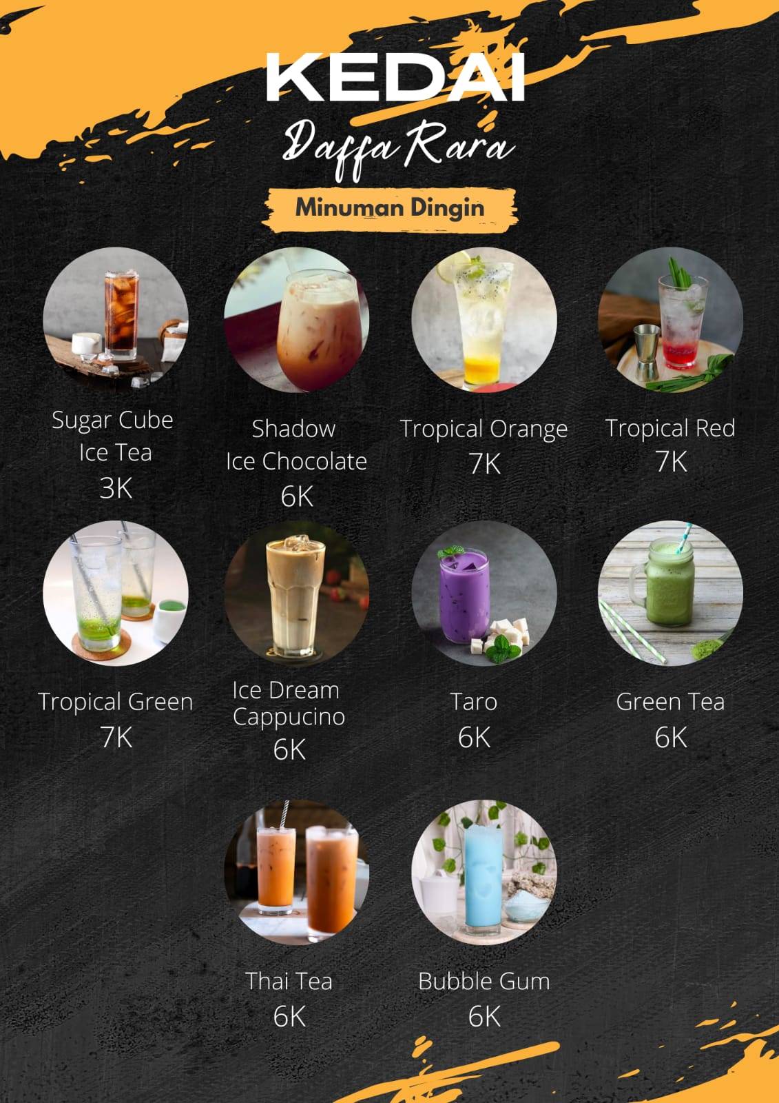 Kedai Daffa Rara меню
