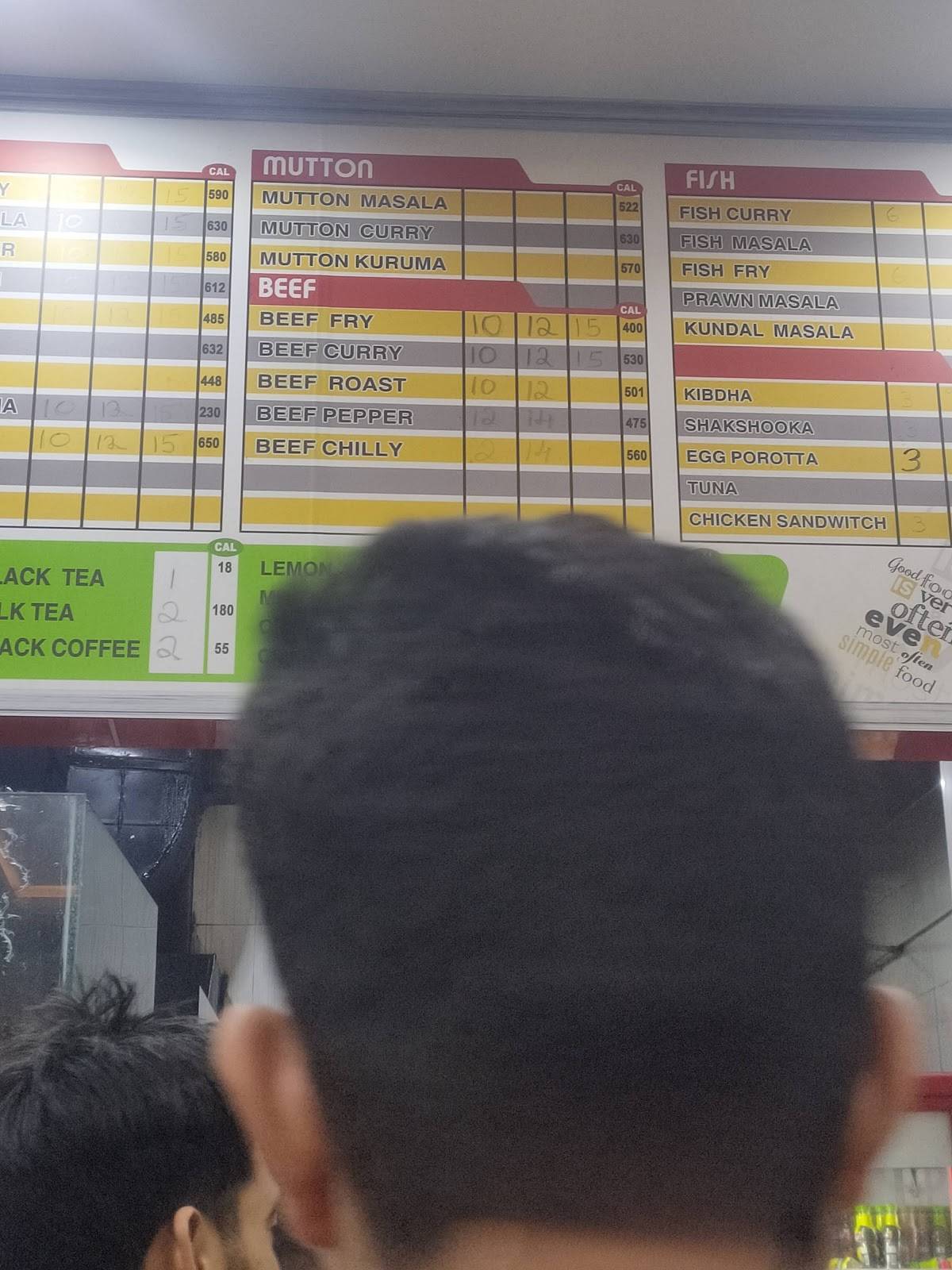 Kerala Restaurant меню