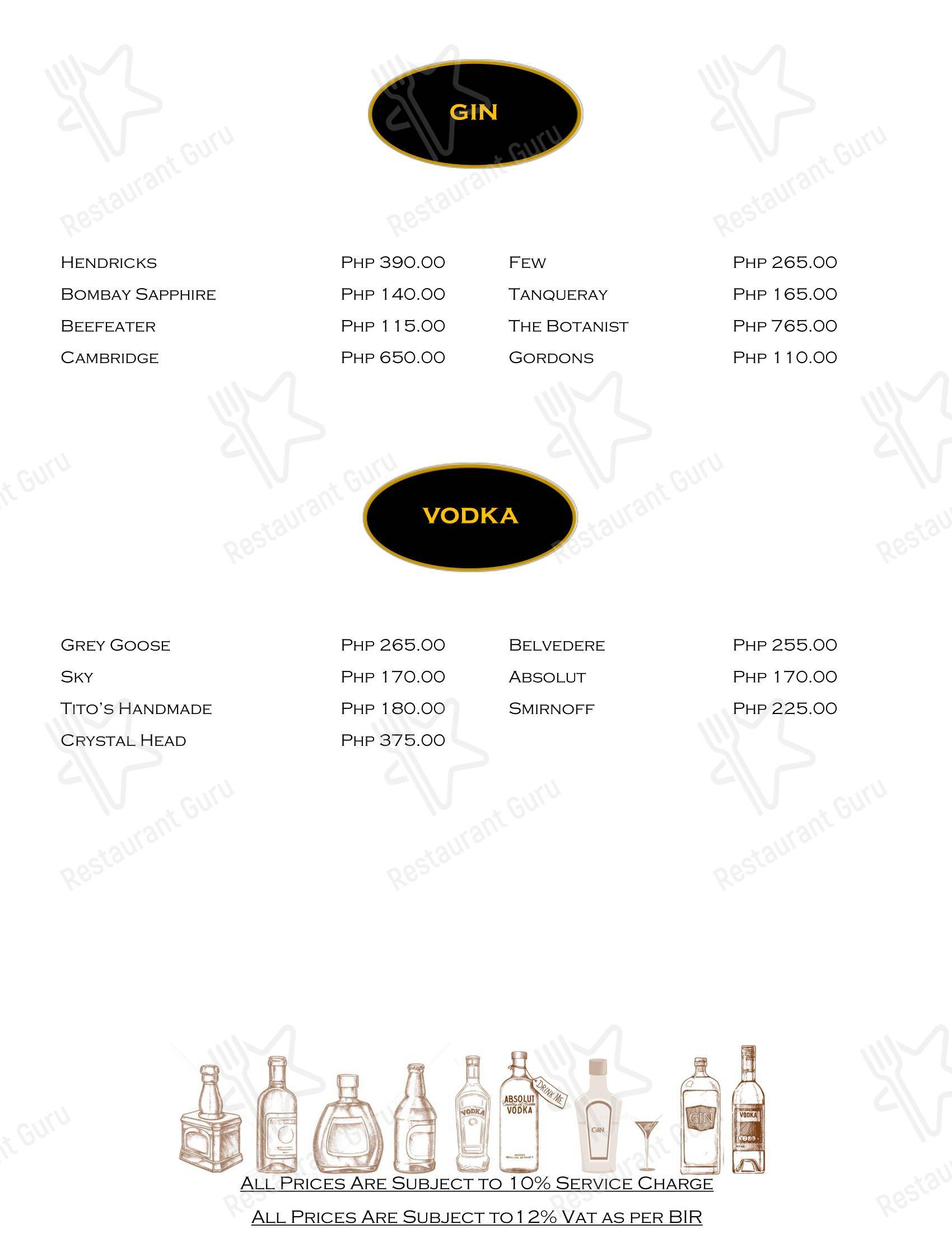 Kingsley's Hotel в Мабалакате - 菜单