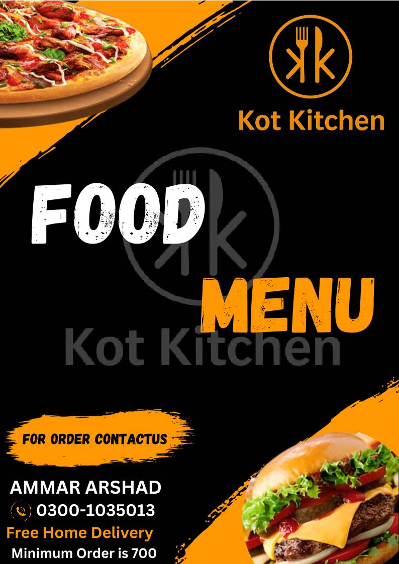 Kot kitchen меню