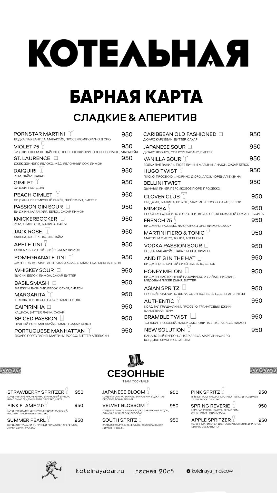 Котельная меню