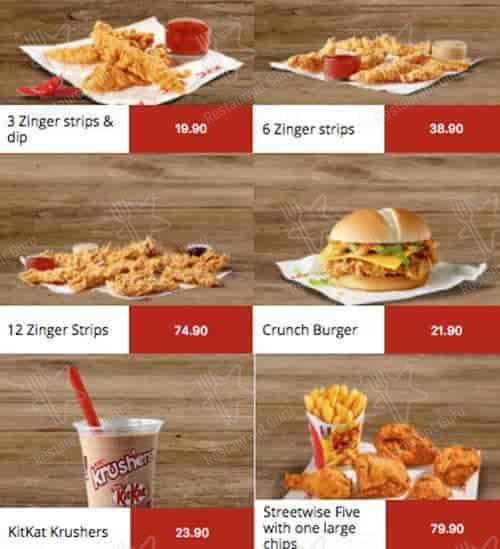 KFC Krugersdorp меню