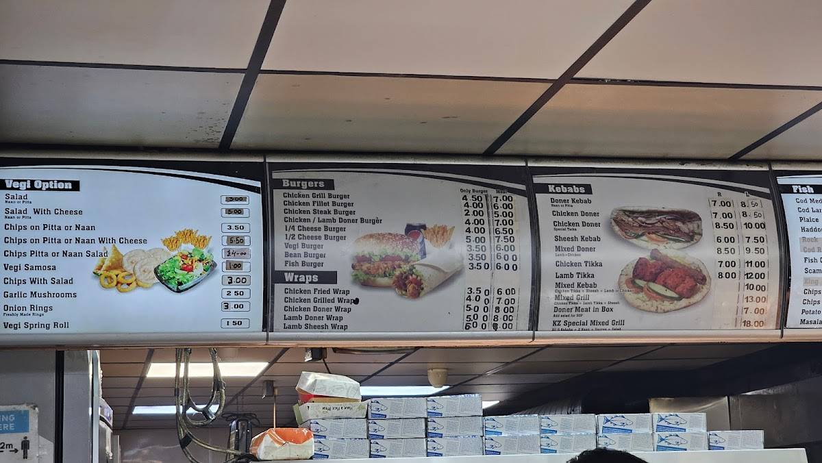 Kz Pizza Kebab меню