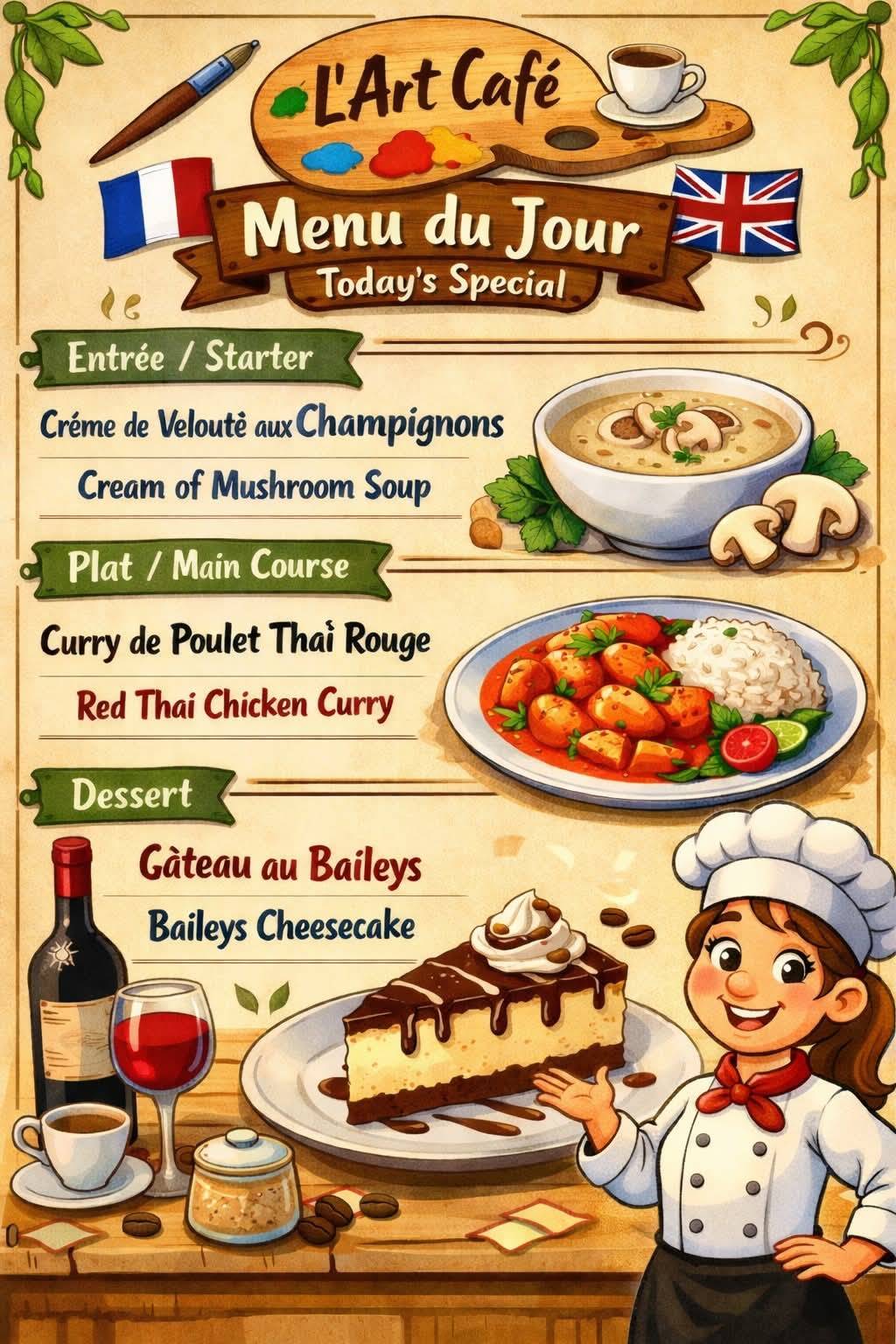 L' Art Café меню