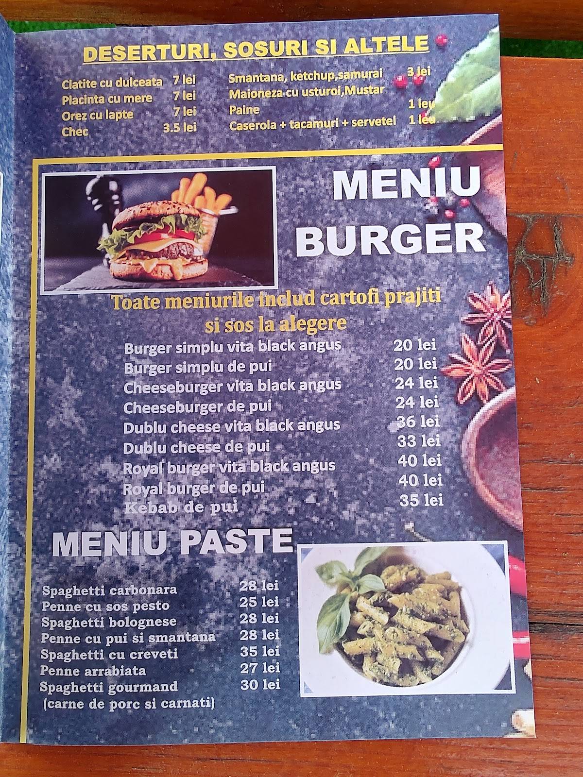 La Rareș меню