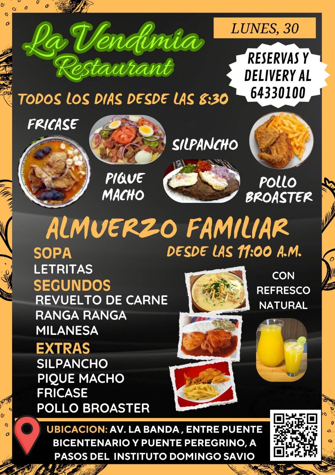 LA VENDIMIA RESTOBAR меню