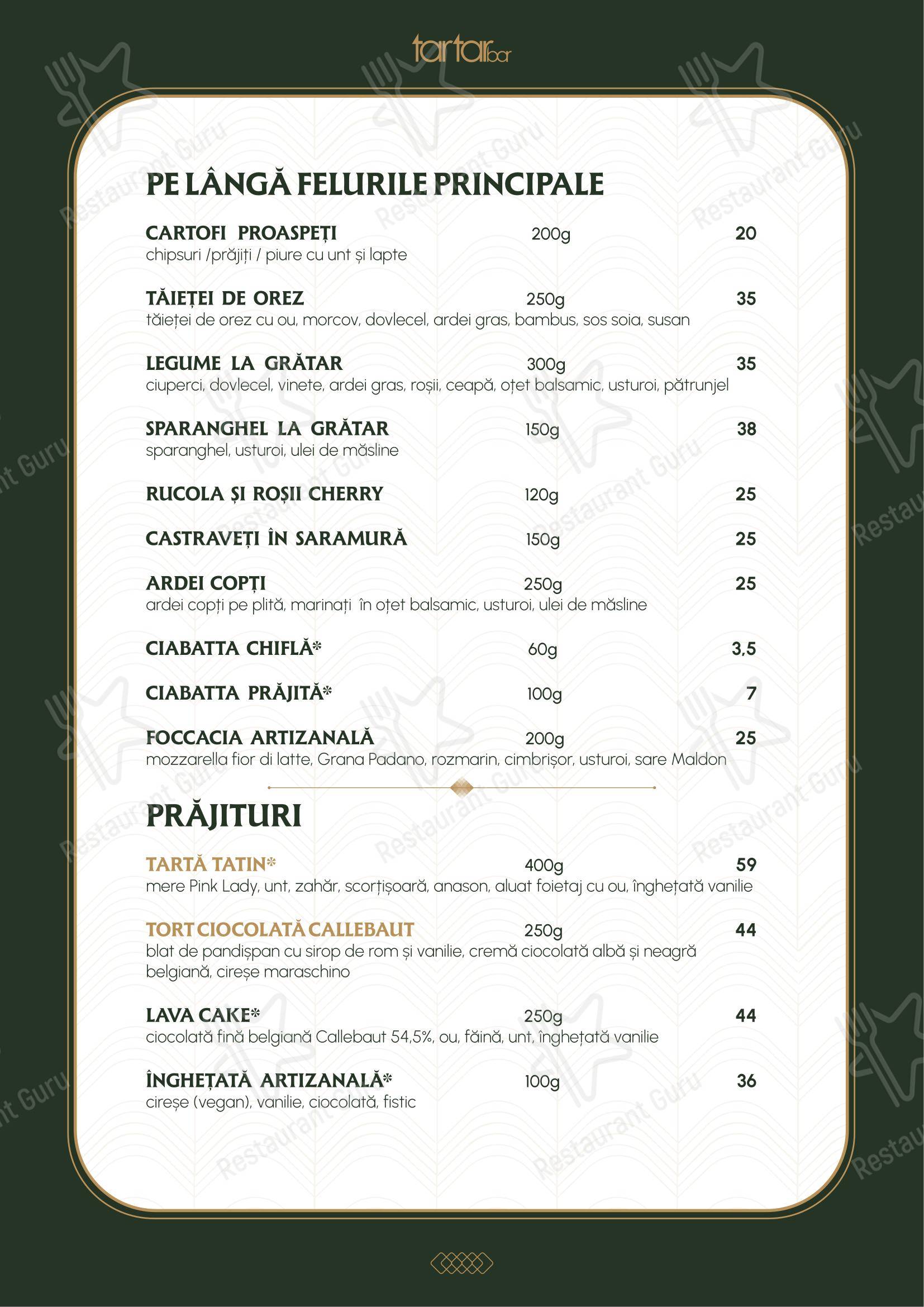 Меню ресторана L'Opera Bistro - Меню