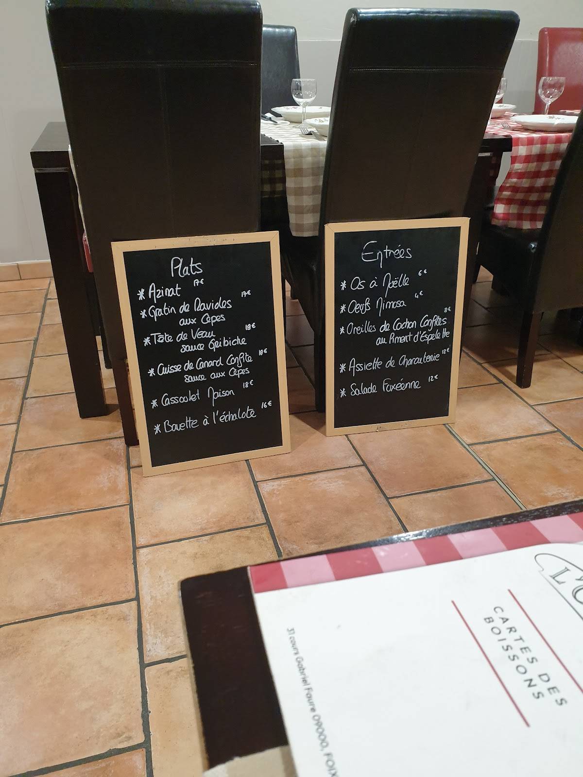 L’Ostal меню
