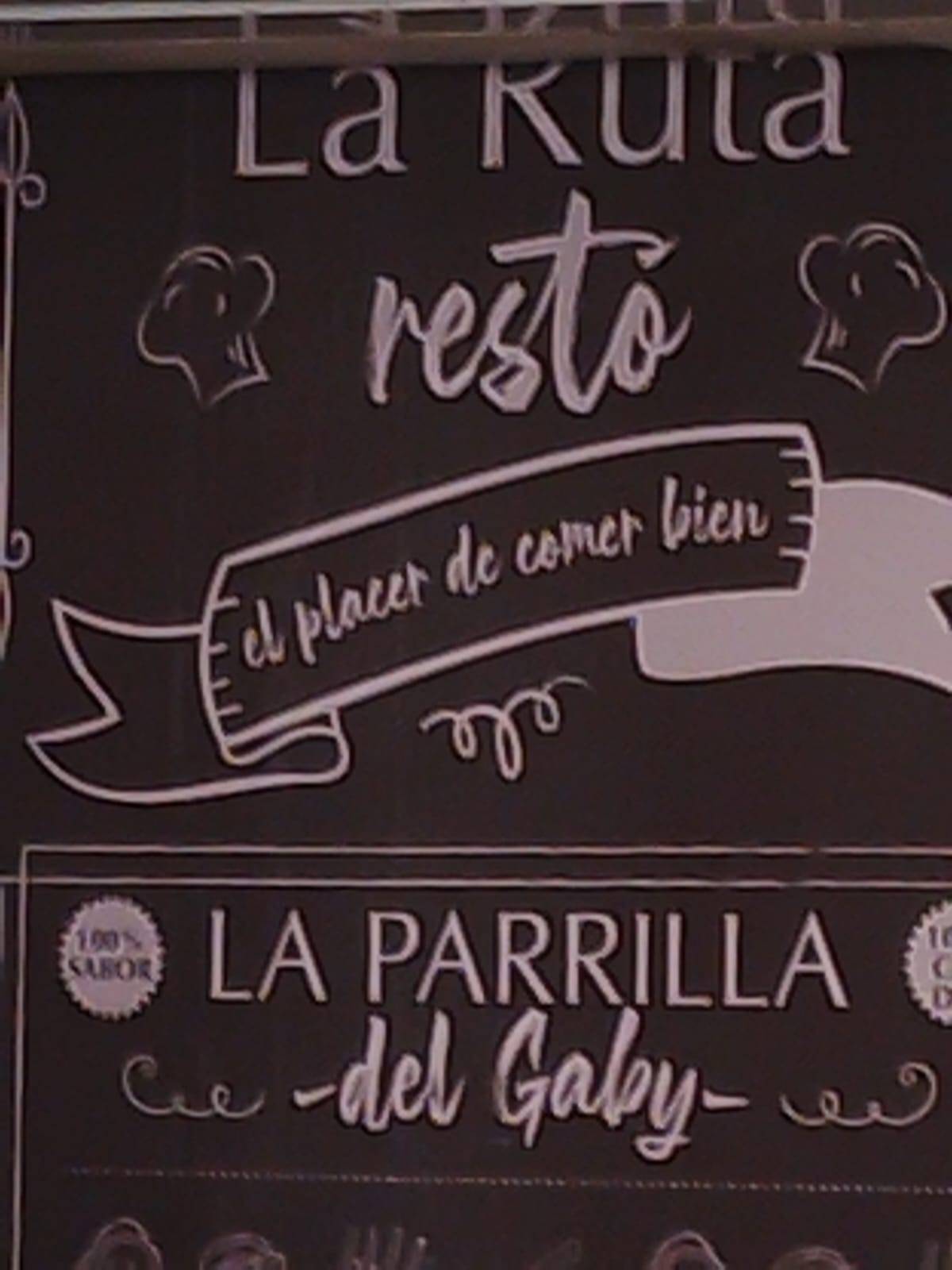 La Ruta Resto - hotel меню