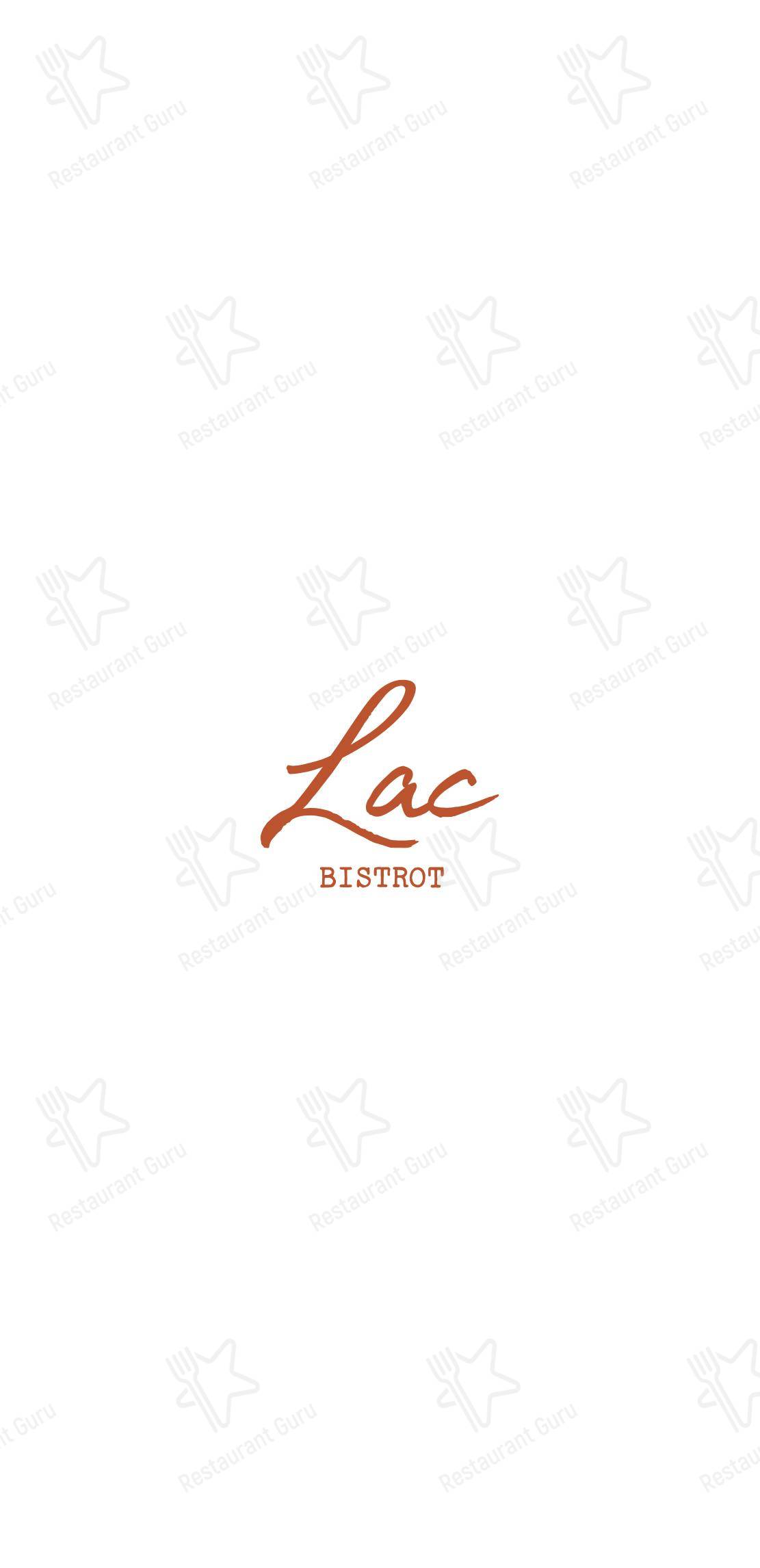 Lac bistrot в Москве - Меню напитков