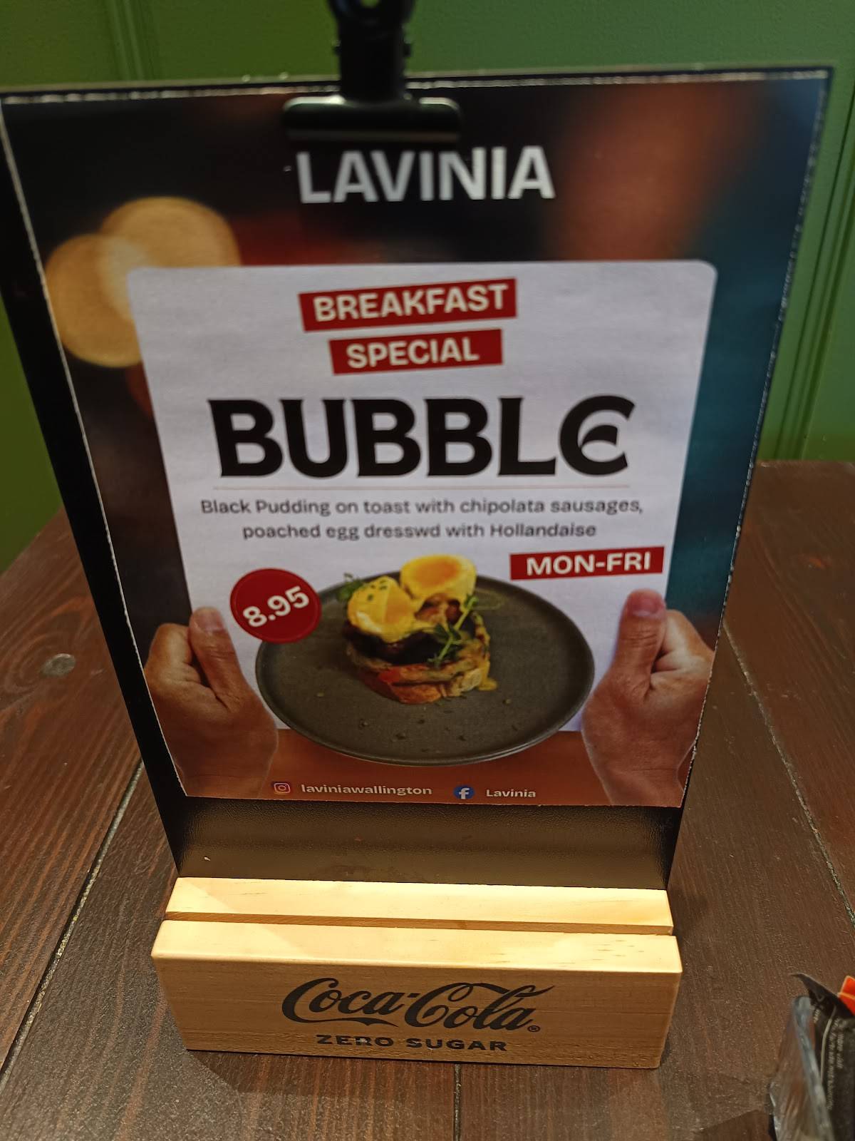 Lavinia меню