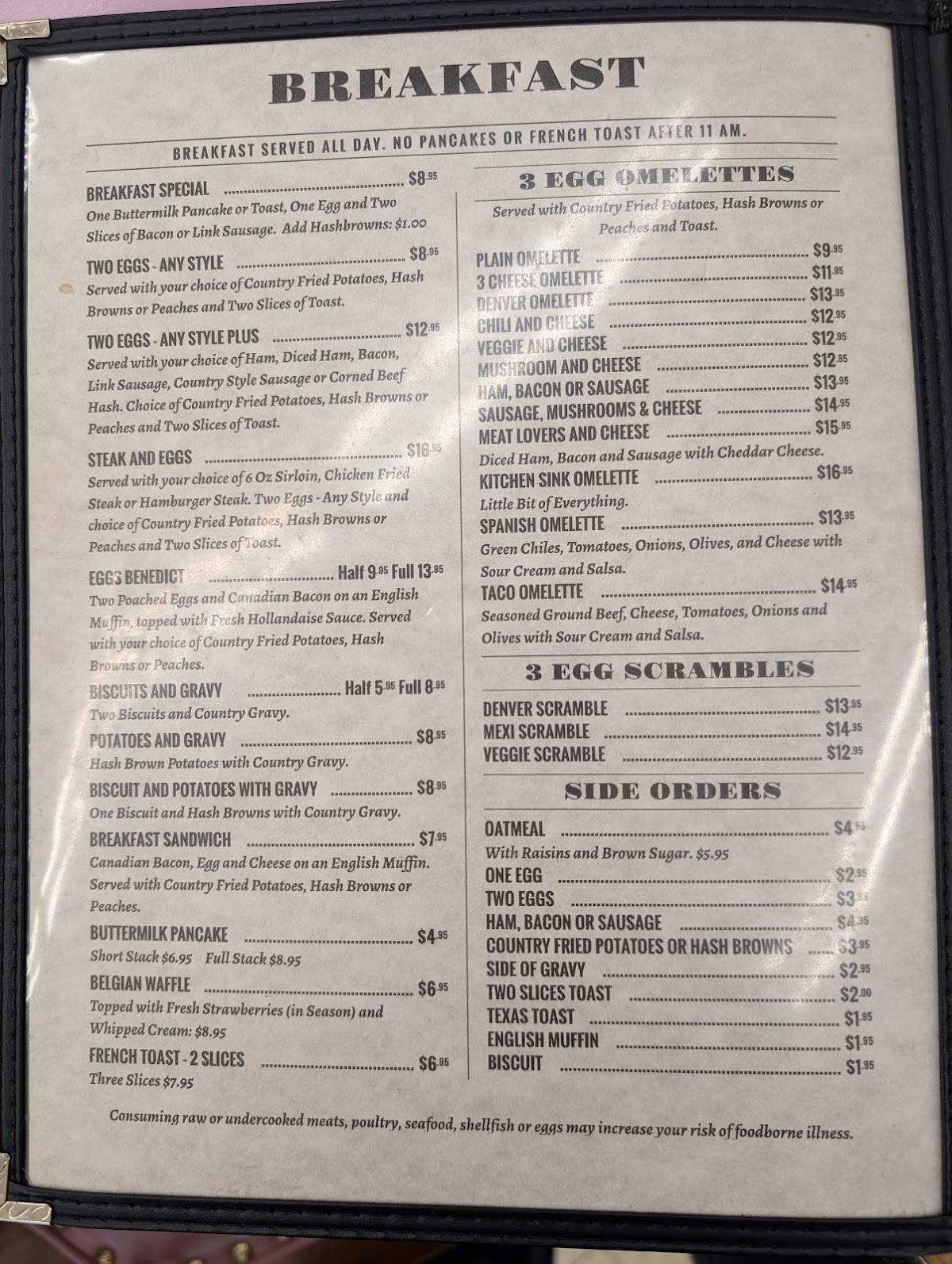 Leona's Restaurant меню