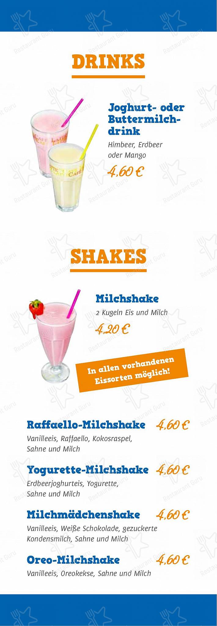 Меню ресторана Restaurant Levante - Коктейльная карта