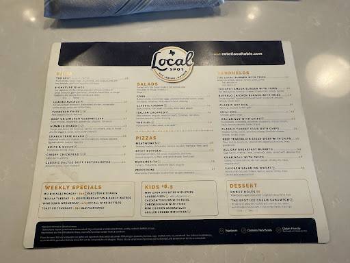 Local Spot меню