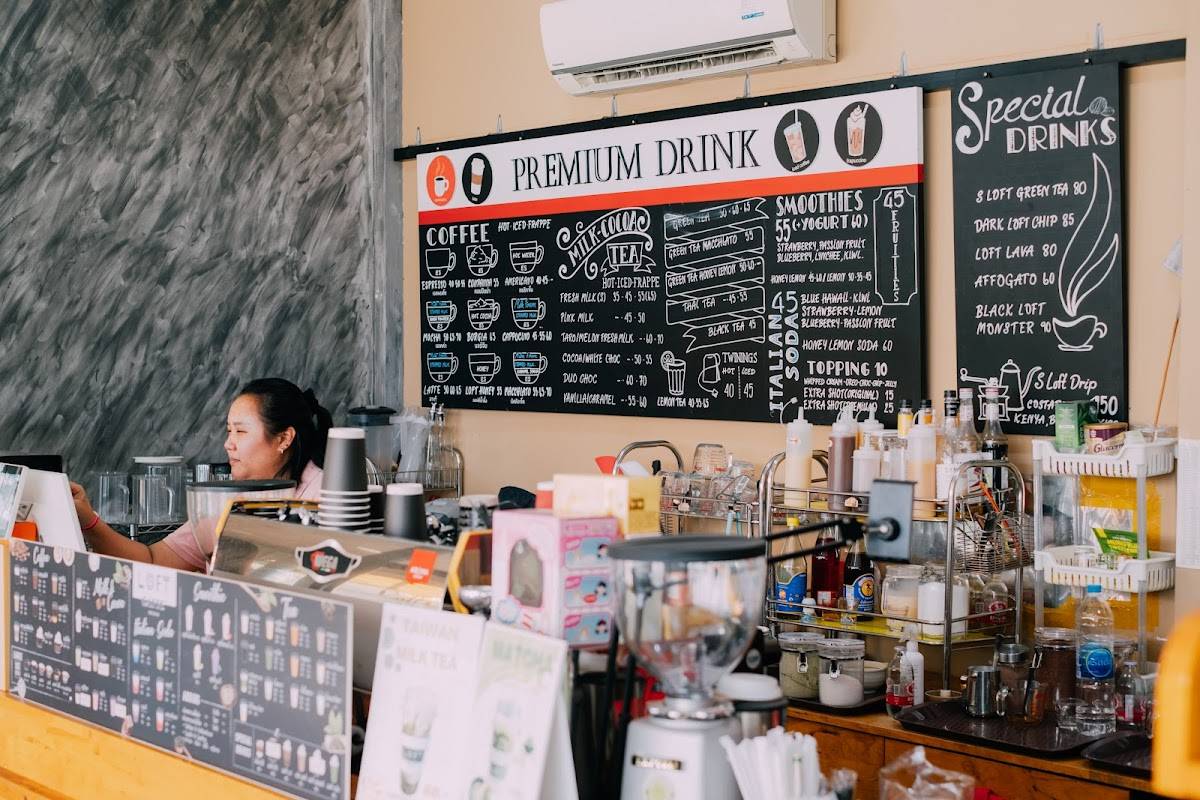 Loft caffe меню