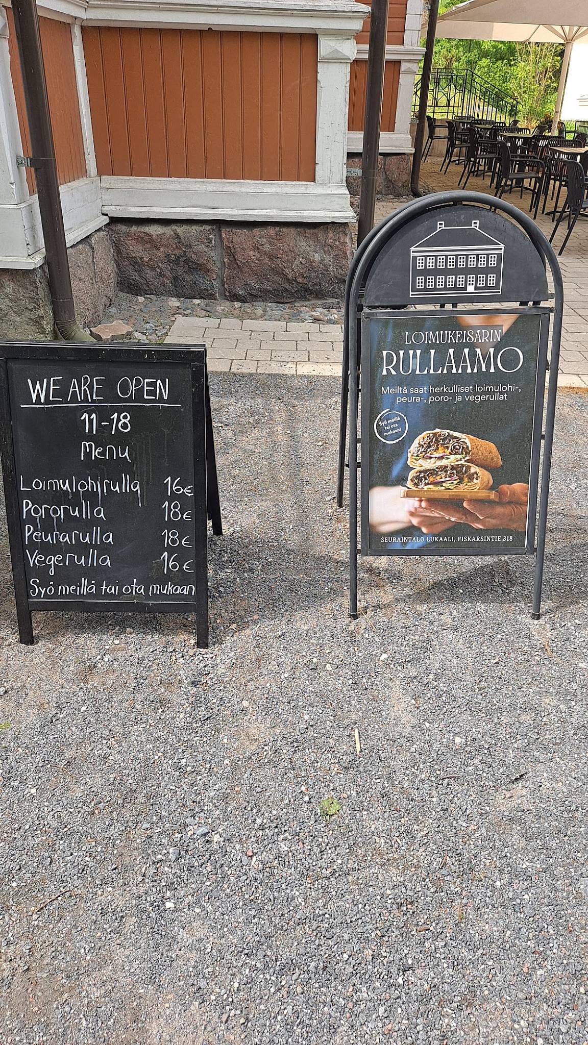 Loimukeisarin Rullaamo меню