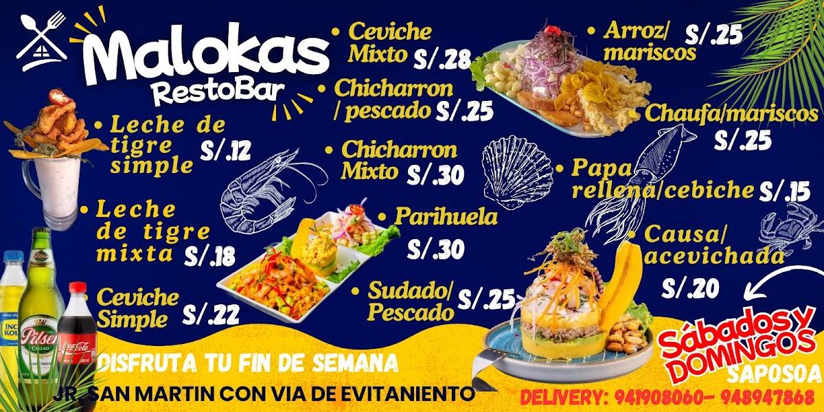MA'LOKAS RESTOBAR меню