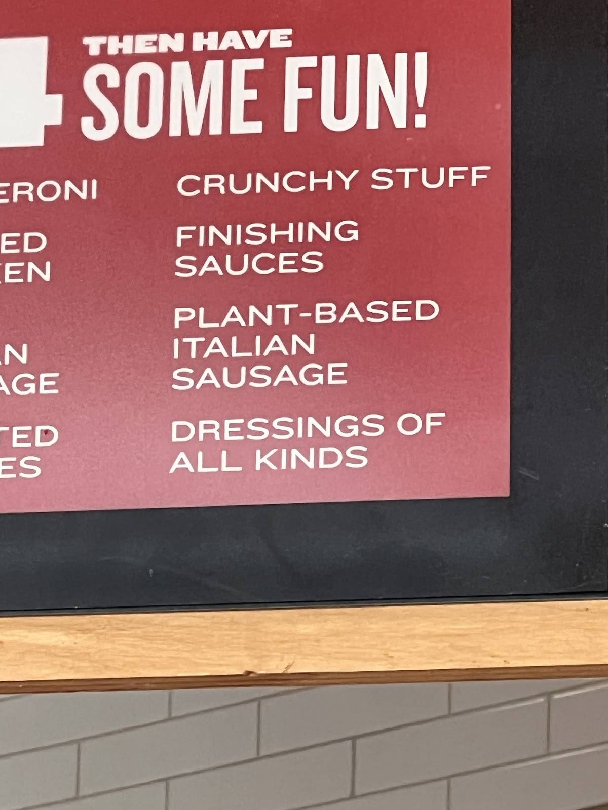 MOD Pizza меню