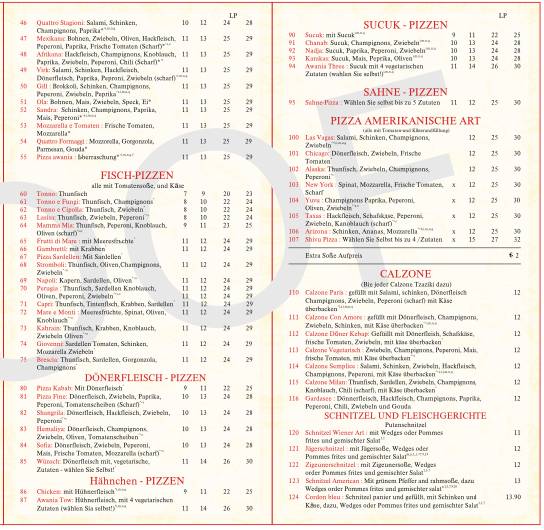 Malik Pizza Express меню