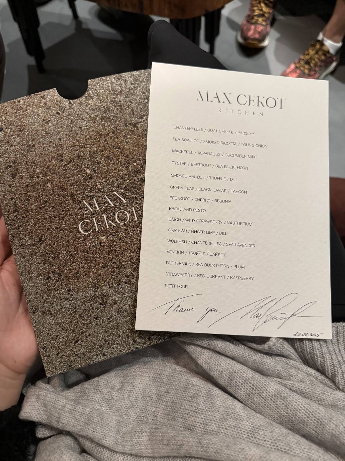 Max Cekot Kitchen меню