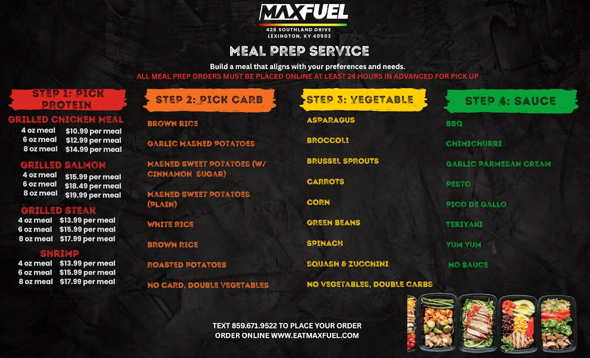 Max Fuel меню