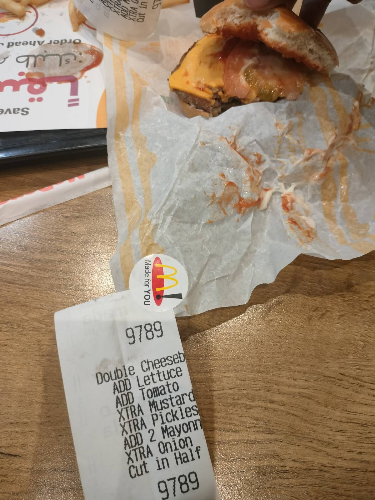 McDonald's меню