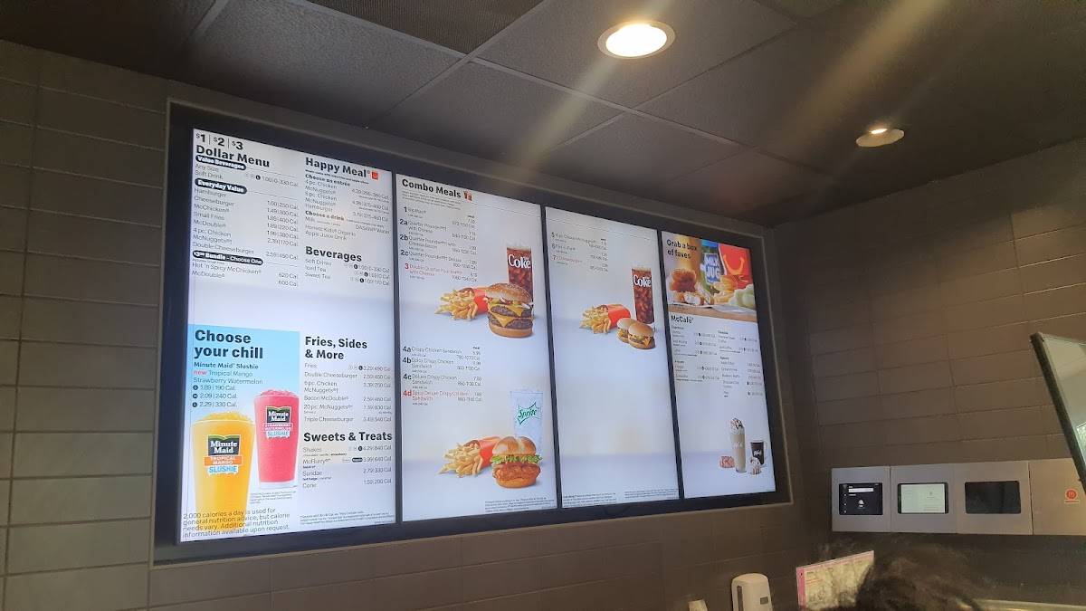 McDonald's меню