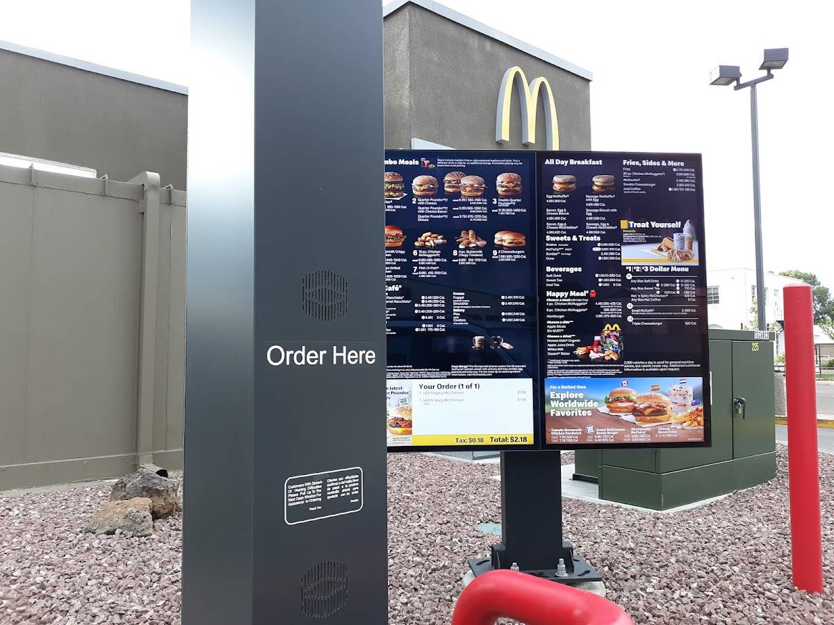 McDonald's меню