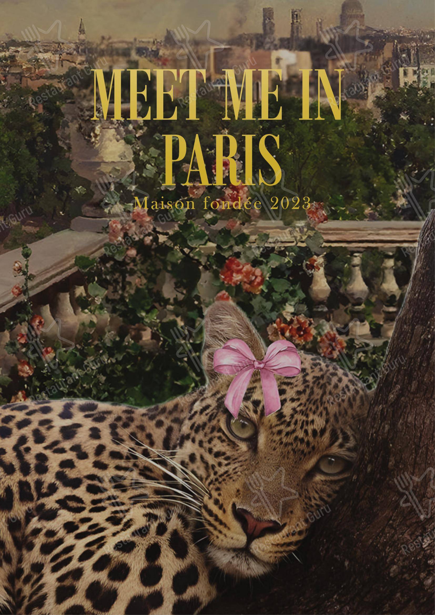 Meet Me In Paris Raya в Лахоре - Меню