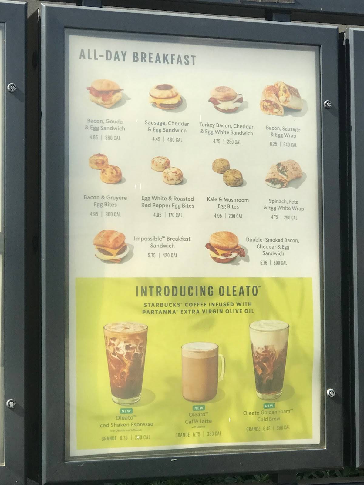Starbucks Coffee Company меню
