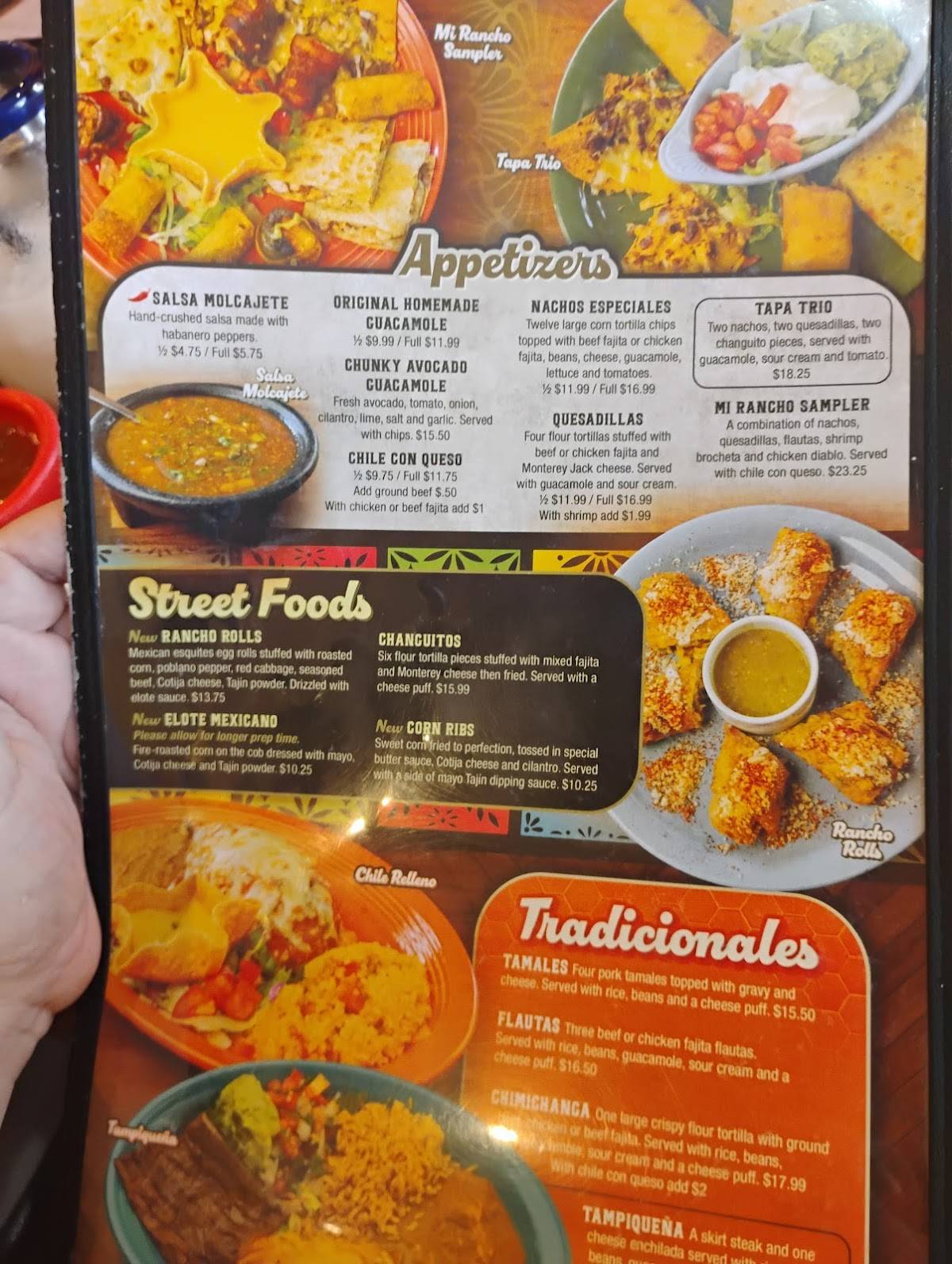 Mi Rancho Humble меню