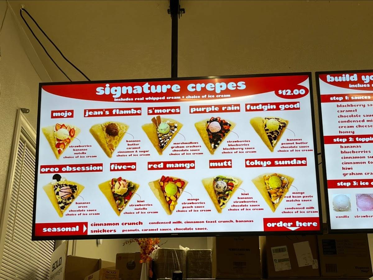Mojo Crepes меню