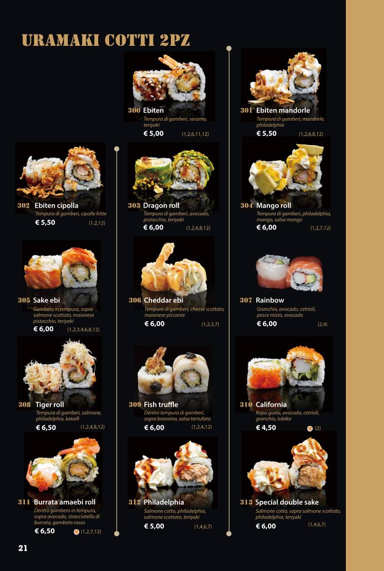 Moona Sushi меню