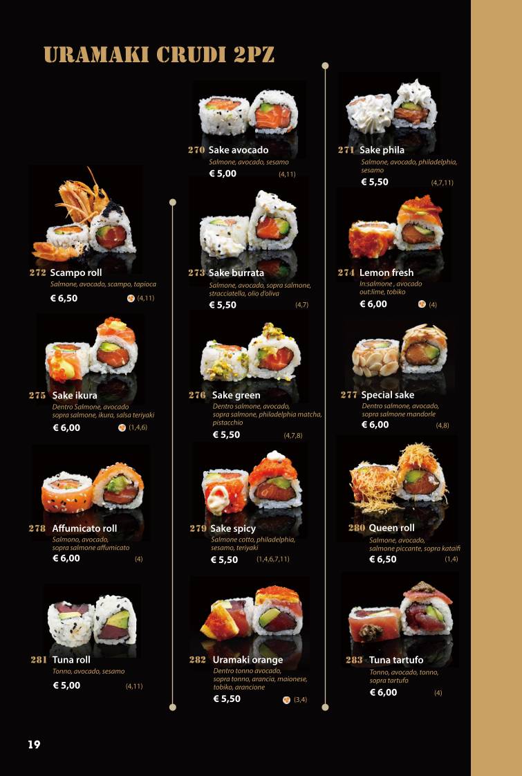 Moona Sushi меню