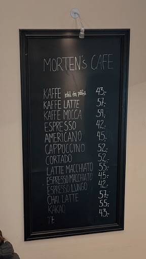 Morten's Cafe меню