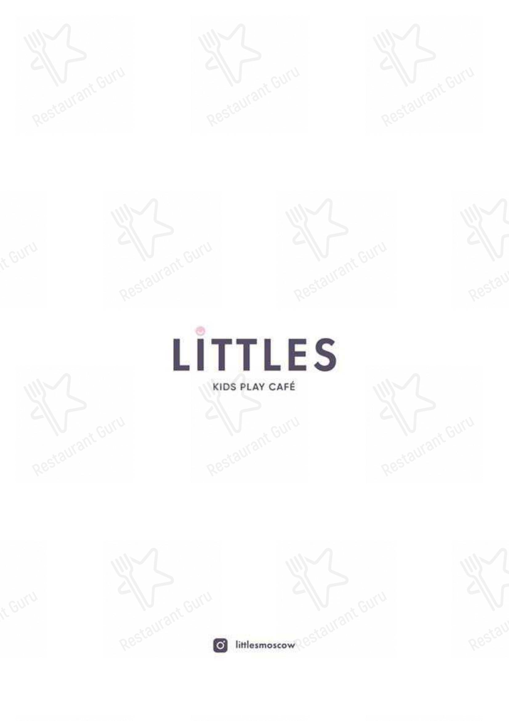 Меню Littles - блюда и напитки