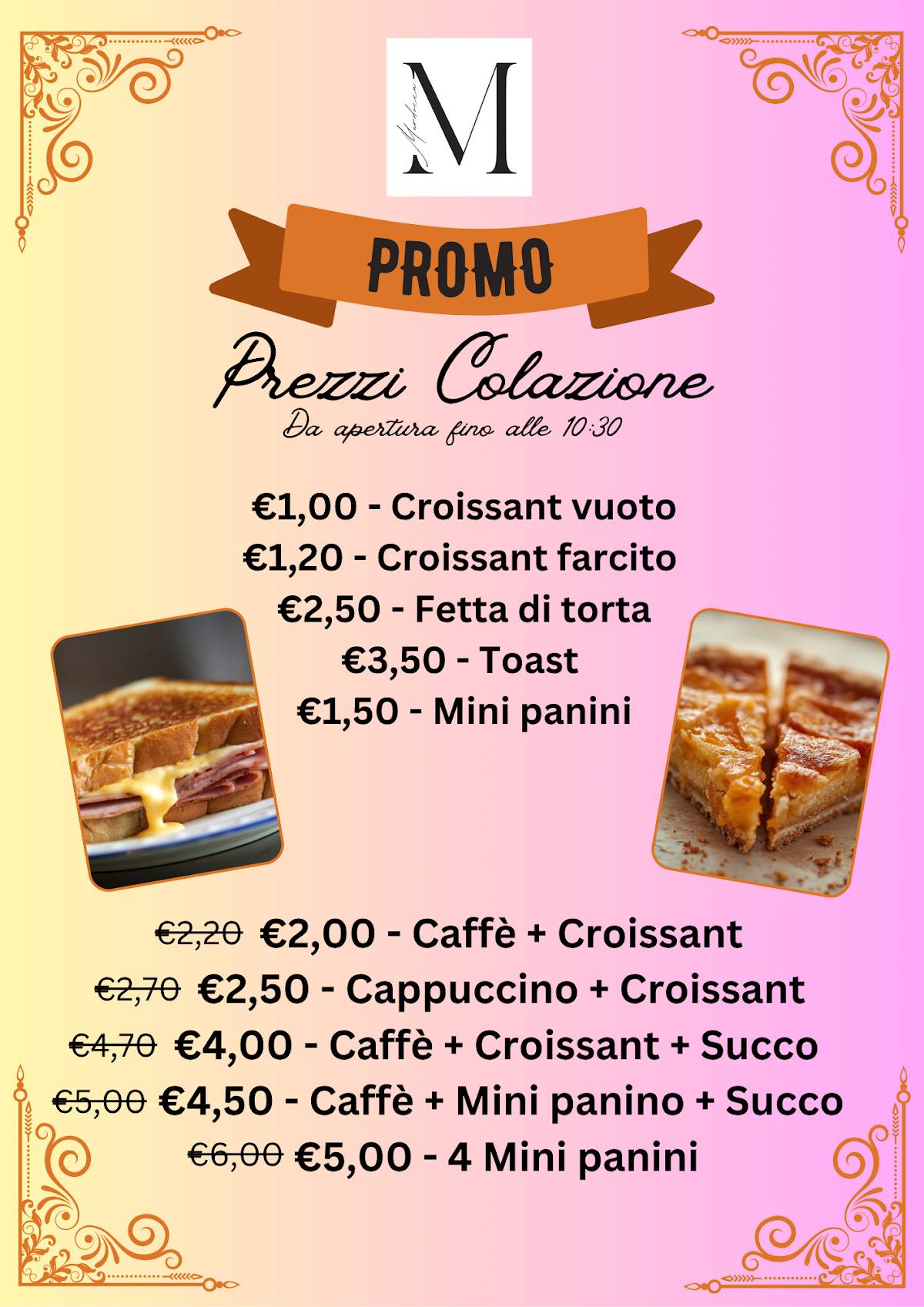 Murdocca Caffè e Ristorante меню