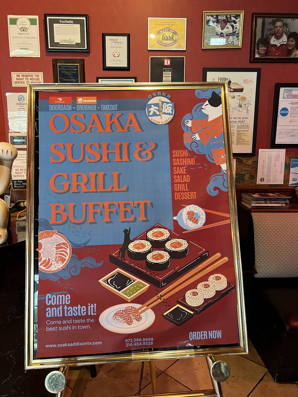 Osaka Sushi & Grill All You Can Eat Buffet меню