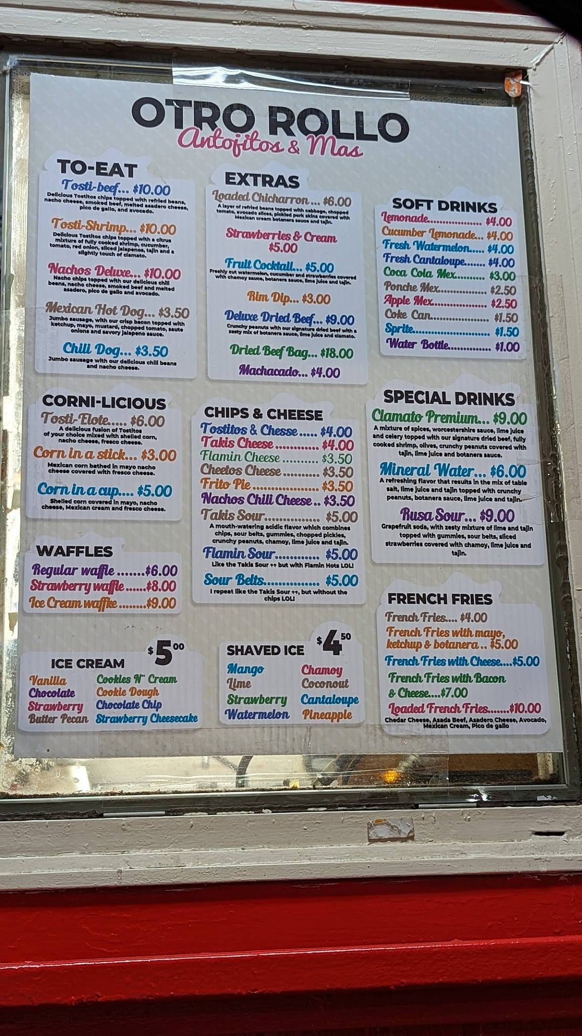 Otro Rollo Snack меню
