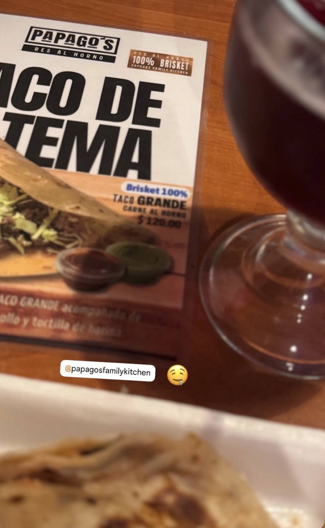 PAPAGO’S меню